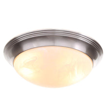 Load image into Gallery viewer, Progress Lighting P3689-09 Alabaster Glass 2-Light Brushed Nickel Flush Mount
