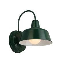 Load image into Gallery viewer, Design House 579342 Mason 1-Light Forest Green Outdoor Wall Barn Light Sconce
