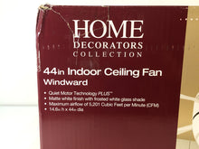 Load image into Gallery viewer, HDC 51566 Windward 44" Indoor Matte White Ceiling Fan 1001227536
