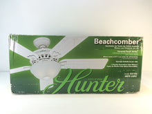 Load image into Gallery viewer, Hunter 53122 Beachcomber 52 in. Indoor White Ceiling Fan with Light Kit