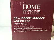 Load image into Gallery viewer, HDC 51544 Palm Cove 44" Indoor/Outdoor Natural Iron Ceiling Fan 1001542471