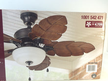 Load image into Gallery viewer, HDC 51544 Palm Cove 44" Indoor/Outdoor Natural Iron Ceiling Fan 1001542471