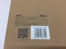 Load image into Gallery viewer, Luteo 1857 Black Medium Outdoor Integrated LED Wall Mount Lantern Sconce