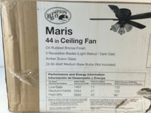 Load image into Gallery viewer, Hampton Bay 26608 Maris 44" Indoor Oil-Rubbed Bronze Ceiling Fan 874036