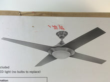 Load image into Gallery viewer, HDC YG523-BN Folsom 60" LED Indoor Brushed Nickel Ceiling Fan 731146