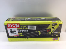 Load image into Gallery viewer, RYOBI RY40430 110 MPH Variable-Speed 40V Li-Ion Cordless Jet Fan Leaf Blower NOB