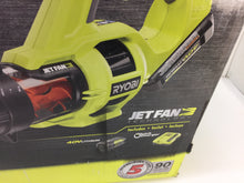 Load image into Gallery viewer, RYOBI RY40430 110 MPH Variable-Speed 40V Li-Ion Cordless Jet Fan Leaf Blower NOB