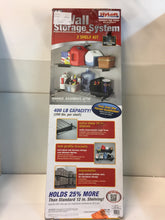 Load image into Gallery viewer, HyLoft 00651 2-Shelf 45 W Wire Garage Wall Storage System Silver Hammertone