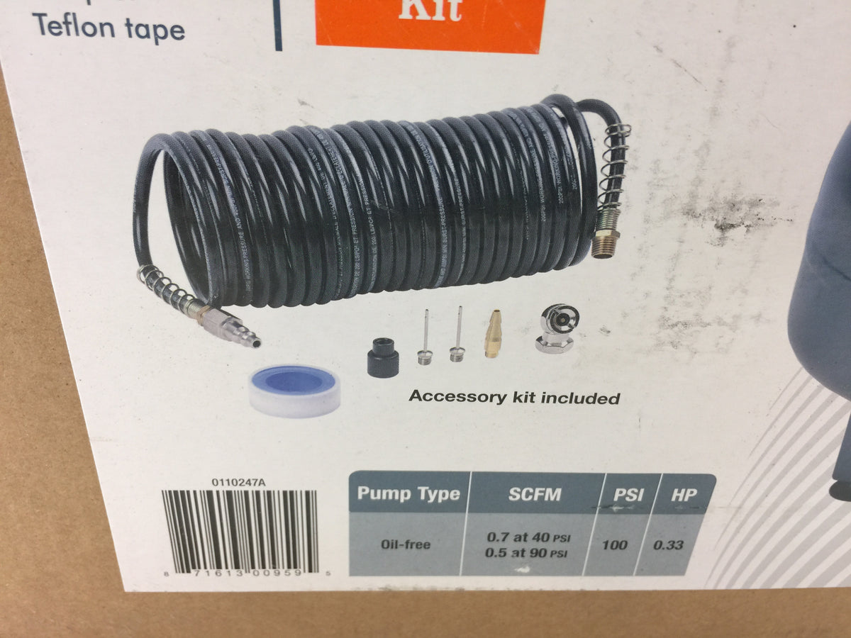 ANVIL 0110247A 2G Pancake Air Compressor with 7Piece Accessories Kit