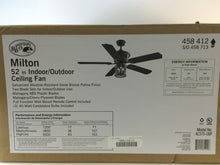 Load image into Gallery viewer, Hampton Bay Milton 52" Indoor/Outdoor Oxide Bronze Patina Ceiling Fan AC370-OBP