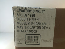 Load image into Gallery viewer, Foremost F-1920-4BI Series 1920 19.125 in. D Pedestal Sink Basin in Biscuit