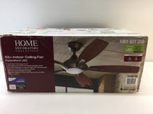 Load image into Gallery viewer, HDC 24426 Petersford 52" LED Indoor Oil Rubbed Bronze Ceiling Fan 1001627280