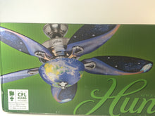 Load image into Gallery viewer, Hunter 52019 Discovery 48" Indoor Brushed Nickel Ceiling Fan with Light Kit