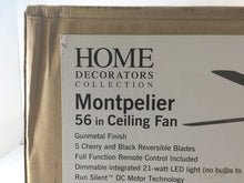 Load image into Gallery viewer, Home Decorators Collection AM472-GM Montpelier 56" Gunmetal Ceiling Fan 734721