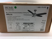 Load image into Gallery viewer, HDC 51747 Altura 48 in. Indoor/Outdoor Brushed Nickel Ceiling Fan 1002175072
