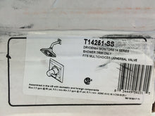 Load image into Gallery viewer, Delta T14251-SS Dryden 1-Spray Raincan Shower Faucet Trim Kit Stainless