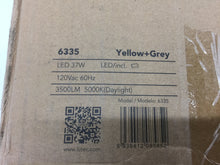 Load image into Gallery viewer, LUTEC 6335 3500-Lumen Integrated LED Portable Work Light, Yellow Grey