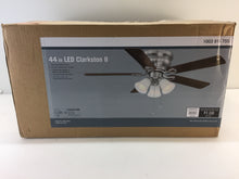 Load image into Gallery viewer, Clarkston II 44 in. LED Indoor Brushed Nickel Ceiling Fan SW18030 BN 1003918755