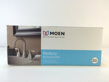 Load image into Gallery viewer, MOEN WS84924SRN Banbury 8" Widespread High-Arc Bathroom Faucet Brushed Nickel