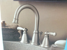 Load image into Gallery viewer, MOEN WS84924SRN Banbury 8" Widespread High-Arc Bathroom Faucet Brushed Nickel