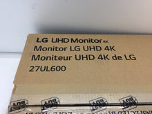 Load image into Gallery viewer, LG 27UL600-W 4K 27" IPS LED 4K UHD FreeSync Monitor Silver/White, NOB