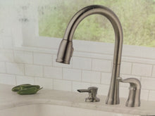 Load image into Gallery viewer, Delta 16970-SSSD-DST Kate 1-Handle Pull-Down Sprayer Kitchen Faucet Stainless