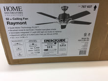 Load image into Gallery viewer, HDC YG615-BN+RD Raymont 52" LED Brushed Nickel & Red Ceiling Fan 767637