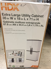 Load image into Gallery viewer, HDX 221872 35 in. W 4 Shelf Plastic Multi-Purpose Cabinet in Gray