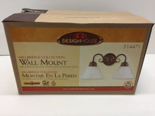 Load image into Gallery viewer, Design House 514471 Millbridge 2-Light Oil Rubbed Bronze Wall Mount Sconce