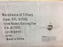Load image into Gallery viewer, Warehouse of Tiffany CFL8170BL Laure Crystal 52" Incandescent Brown Ceiling Fan