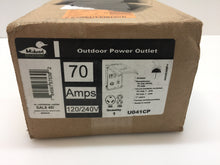 Load image into Gallery viewer, GE U041CP 70 Amp Power Outlet Box