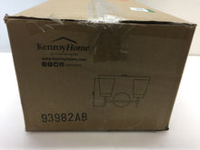 Load image into Gallery viewer, Kenroy Home 93982AB Delgato 2-Light Antique Brass Bathroom Vanity Light