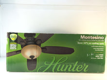 Load image into Gallery viewer, Hunter 59008 Montesino 52 in. Indoor Maiden Bronze Ceiling Fan with Light