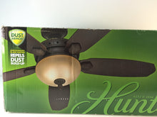 Load image into Gallery viewer, Hunter 59008 Montesino 52 in. Indoor Maiden Bronze Ceiling Fan with Light