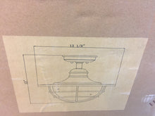 Load image into Gallery viewer, Kenroy Home 93669BL Eli 1-Light Black Semi-Flush Mount