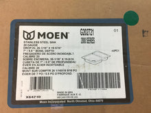 Load image into Gallery viewer, MOEN G202721 Drop-in Stainless Steel 25.5" 1-Hole Double Bowl Kitchen Sink