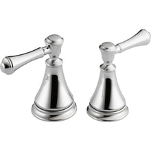 Load image into Gallery viewer, Delta H297 Pair of Cassidy Metal Lever Handles for Bathroom Faucet in Chrome