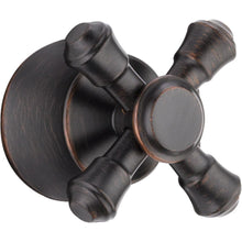 Load image into Gallery viewer, Delta H795RB Cassidy Tub and Shower Faucet Metal Cross Handle Venetian Bronze
