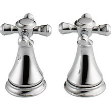 Load image into Gallery viewer, Delta H295 Pair of Cassidy Metal Cross Handles for Bathroom Faucet in Chrome