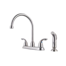 Load image into Gallery viewer, Pfister G136-500S Pfirst Series 2-Handle Standard Kitchen Faucet Stainless Steel