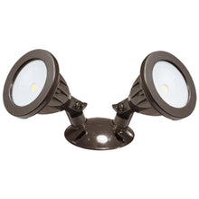 Load image into Gallery viewer, Irradiant ALV2-2H-DB 105° Bronze Double Head LED Outdoor Flood Light