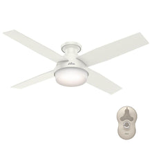 Load image into Gallery viewer, Hunter 59242 Dempsey 52" Low Profile LED Indoor Fresh White Ceiling Fan