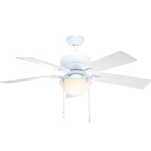 Load image into Gallery viewer, Hampton Bay AC457-WH Four Winds 54" White Ceiling Fan with Light Kit