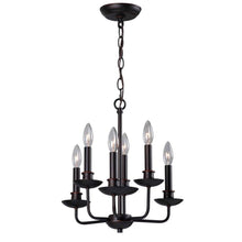 Load image into Gallery viewer, World Imports WI3453-29 Colonial 6-Light Euro Bronze Chandelier