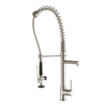Load image into Gallery viewer, KRAUS KPF-1602SS Commercial-Style 1-Handle Kitchen Faucet Stainless Steel