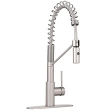 Load image into Gallery viewer, KRAUS KPF-2630SS Oletto 1-Handle Commercial Kitchen Faucet Stainless Steel