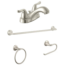Load image into Gallery viewer, Glacier Bay 67499W-P004 Constructor 4" Bathroom Faucet & Accessory Kit, Nickel