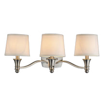 Load image into Gallery viewer, Hampton Bay EW1302SBA Towne 3-Light Brushed Nickel Bath Bar Light 523610