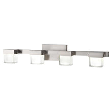 Load image into Gallery viewer, HDC 22814 40W Equivalent 4-Light Brushed Nickel Integrated LED Vanity Light