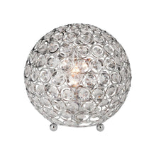 Load image into Gallery viewer, Elegant Designs LT1026-CHR 8 in. Chrome and Crystal Ball Table Lamp